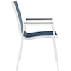 Meridian Furniture Nizuc Aluminum Mesh Dining Arm Chair