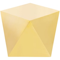 Contemporary Gemma End Table Gold