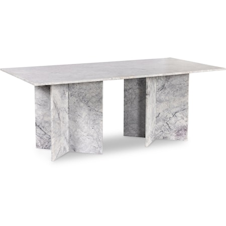 Verona White Dining Table (3 Boxes)