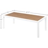 Meridian Furniture Nizuc Aluminum Coffee Table