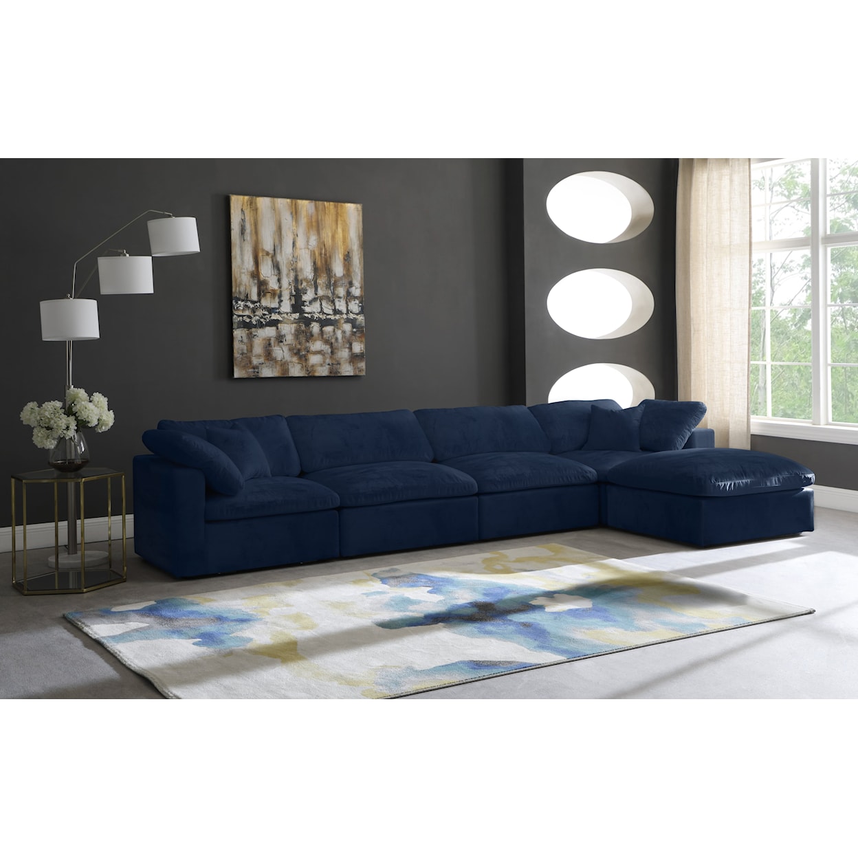 Meridian Furniture Cozy Comfort Modular Sectional