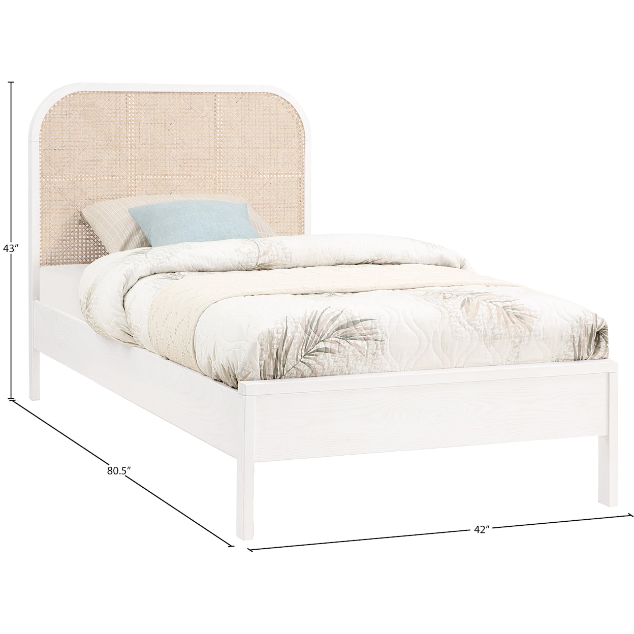 Meridian Furniture Siena Twin Bed (3 Boxes)