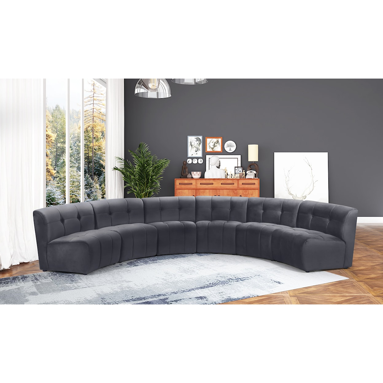 Meridian Furniture Limitless 6pc. Modular Sectional