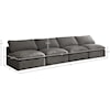 Meridian Furniture Plush Standard Comfort Modular Sofa