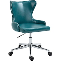 Hendrix Blue Faux Leather Office Chair