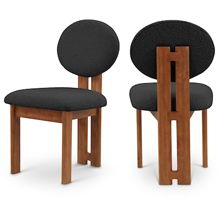 Napa Black Boucle Fabric Dining Chair