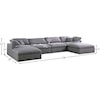 Meridian Furniture Serene Deluxe Comfort Modular Sectional