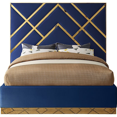 Upholstered Queen Panel Bed