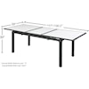 Meridian Furniture Nizuc Aluminum Dining Table