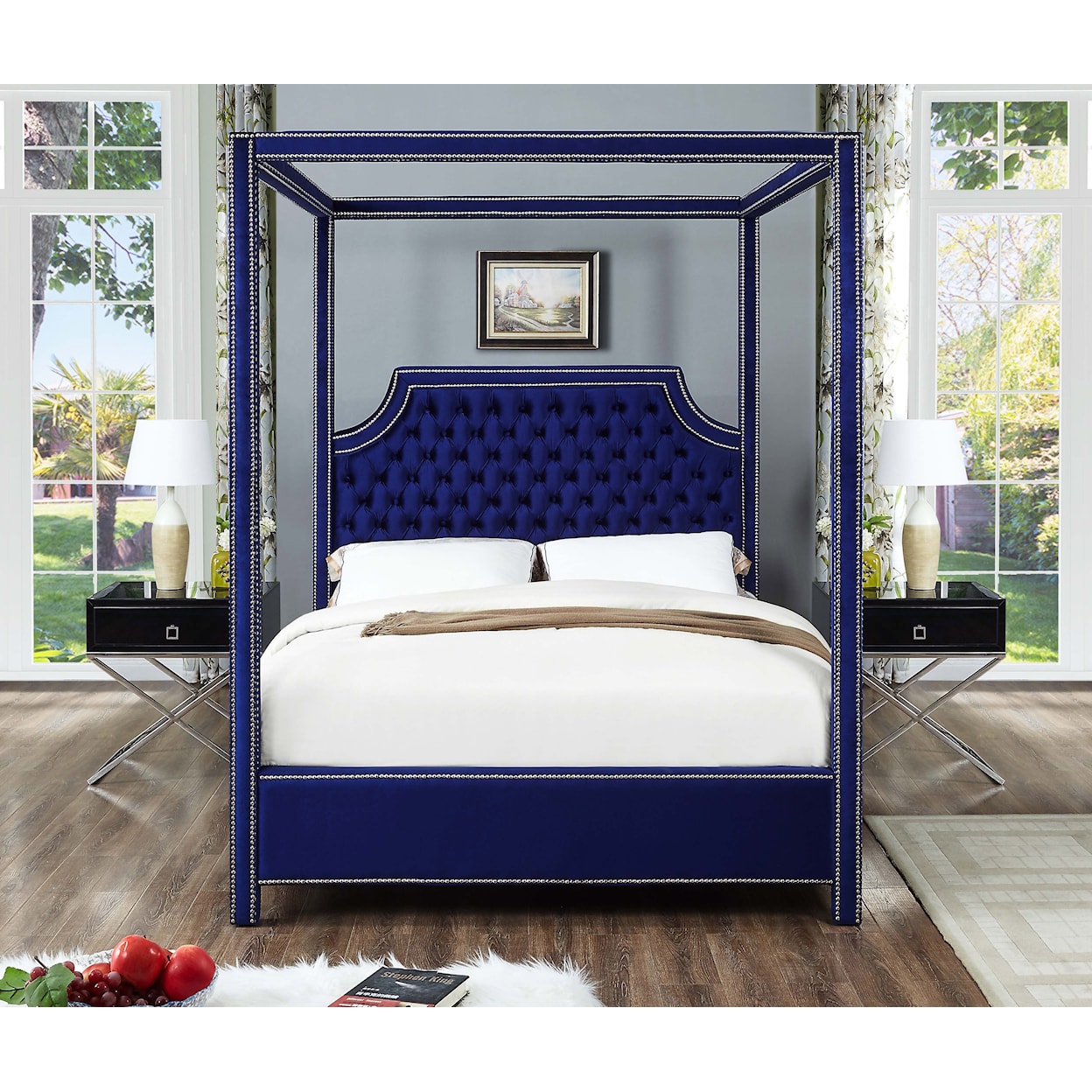 Meridian Furniture Rowan Queen Bed (3 Boxes)