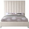 Meridian Furniture Via King Panel Bed with Channel Tufting