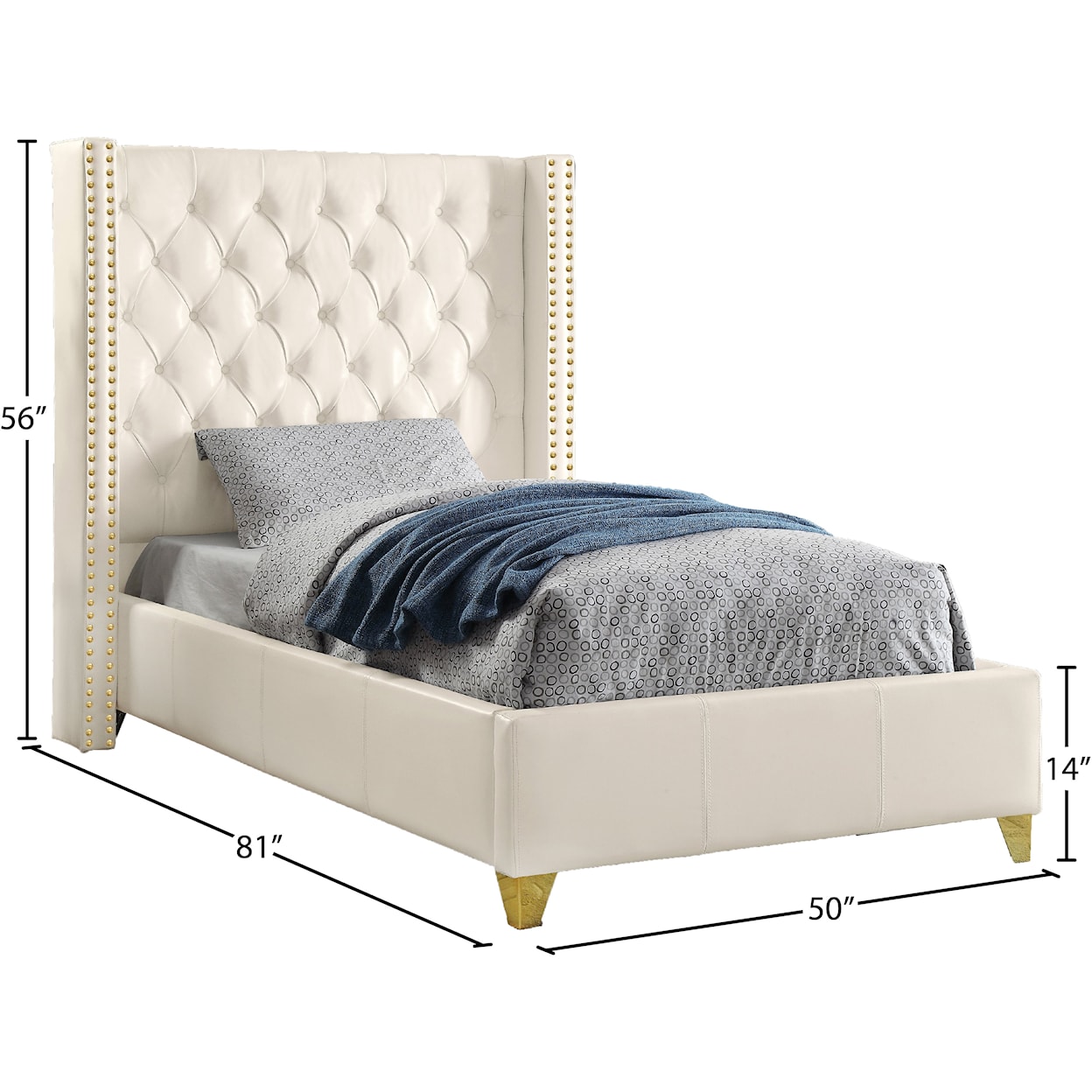 Meridian Furniture Soho Twin Bed