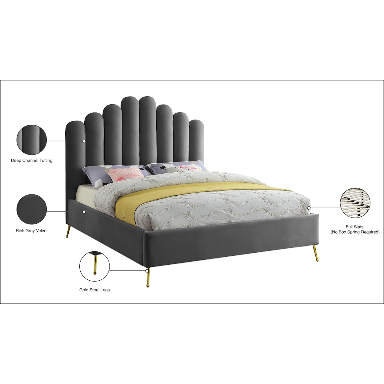 Meridian Furniture Lily Queen Bed