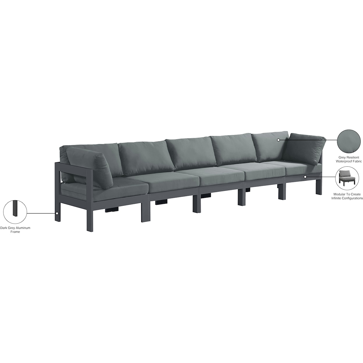 Meridian Furniture Nizuc Modular Sofa