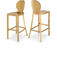 Maddox Gold Stainless Steel Stool