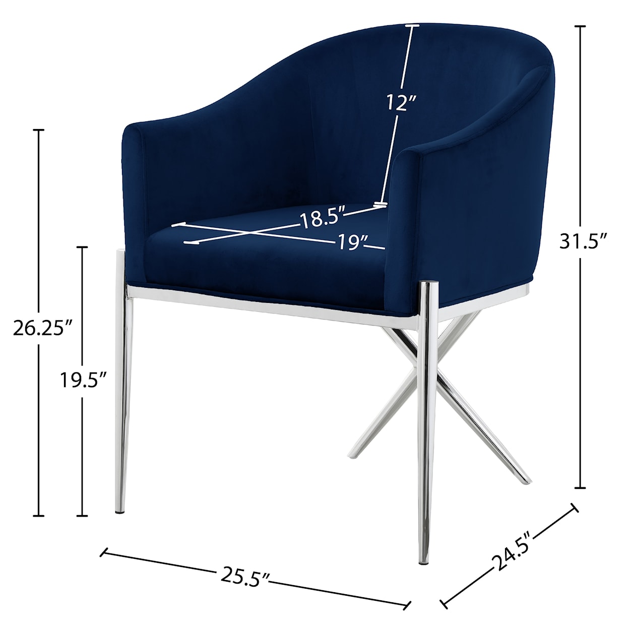 Meridian Furniture Xavier Dining Chair