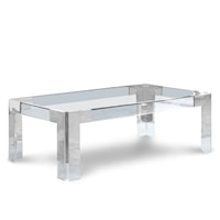 Contemporary Casper Coffee Table Chrome Stainless Steel