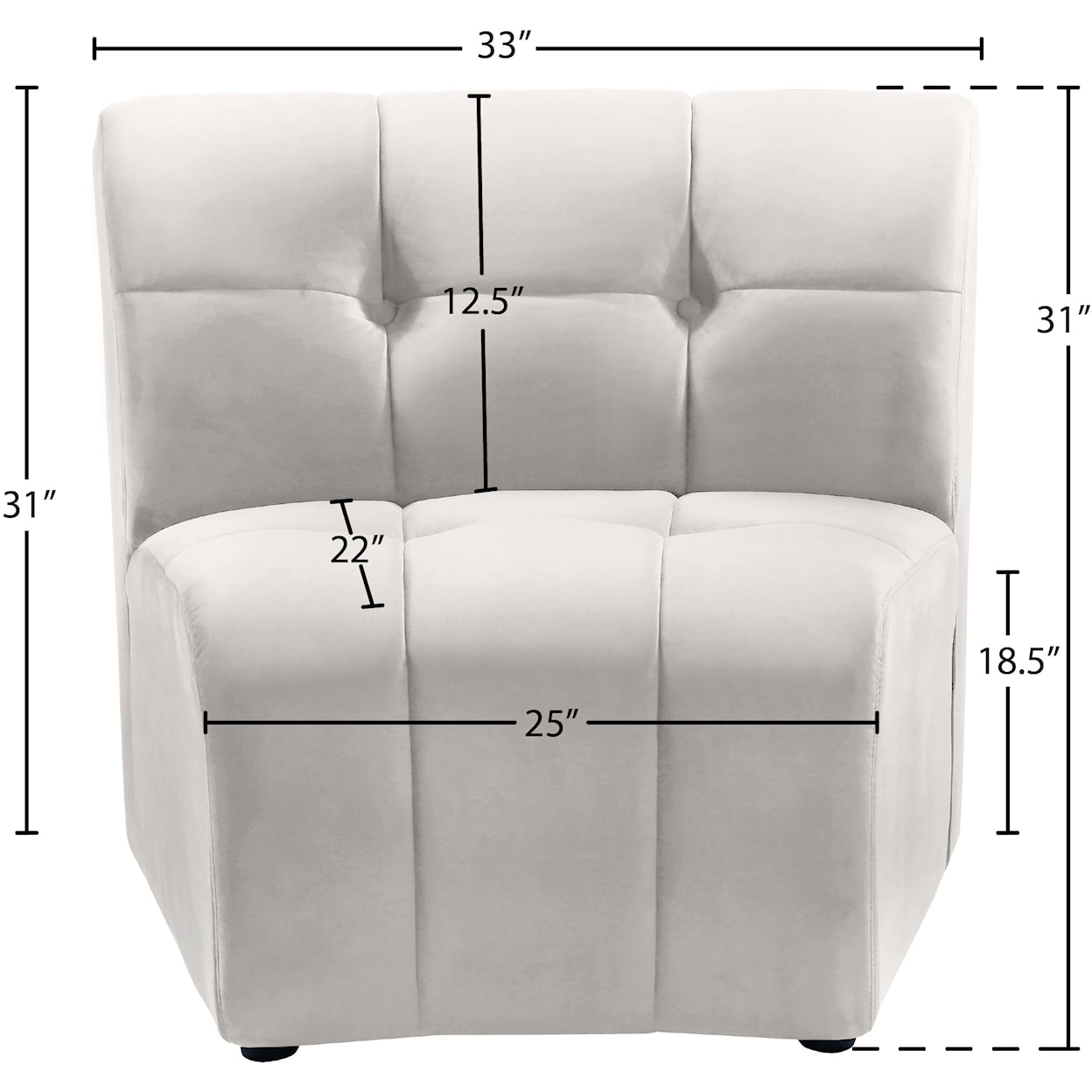 Meridian Furniture Limitless Modular Chair