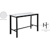 Meridian Furniture Nizuc Aluminum Rectangle Bar Table