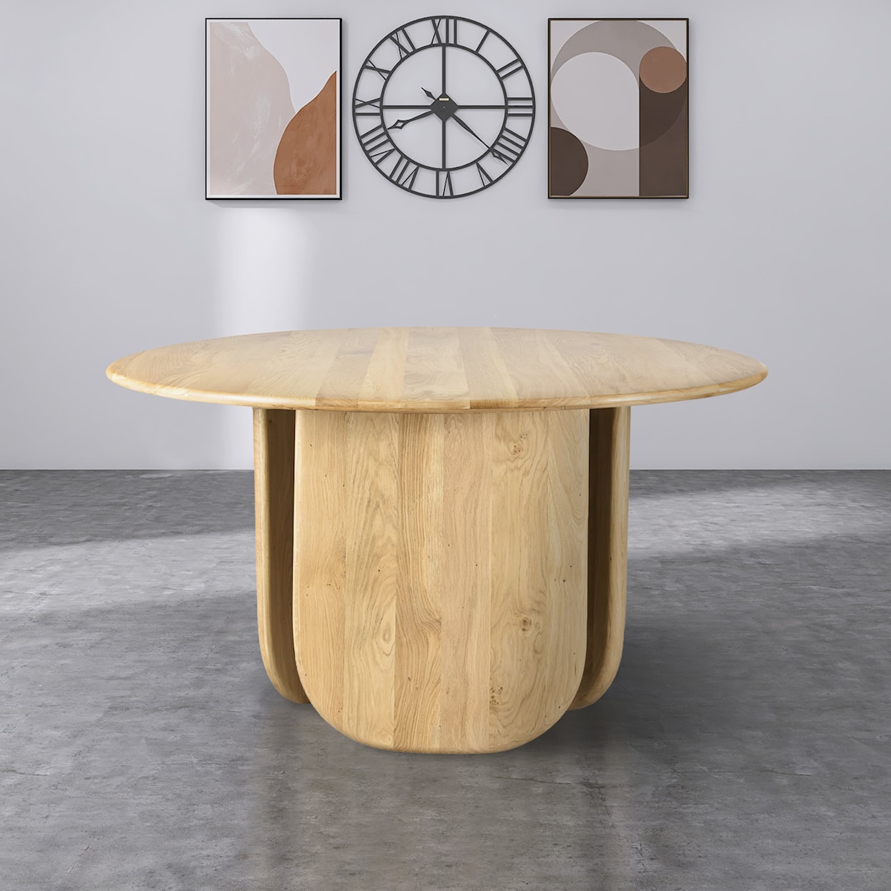 Meridian Furniture Benito White Black Oak Dining Table