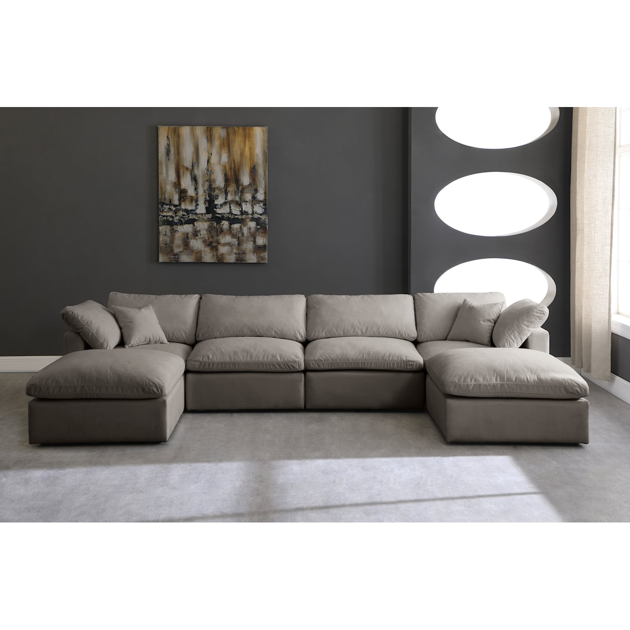 Meridian Furniture Plush Standard Comfort Modular Sectional