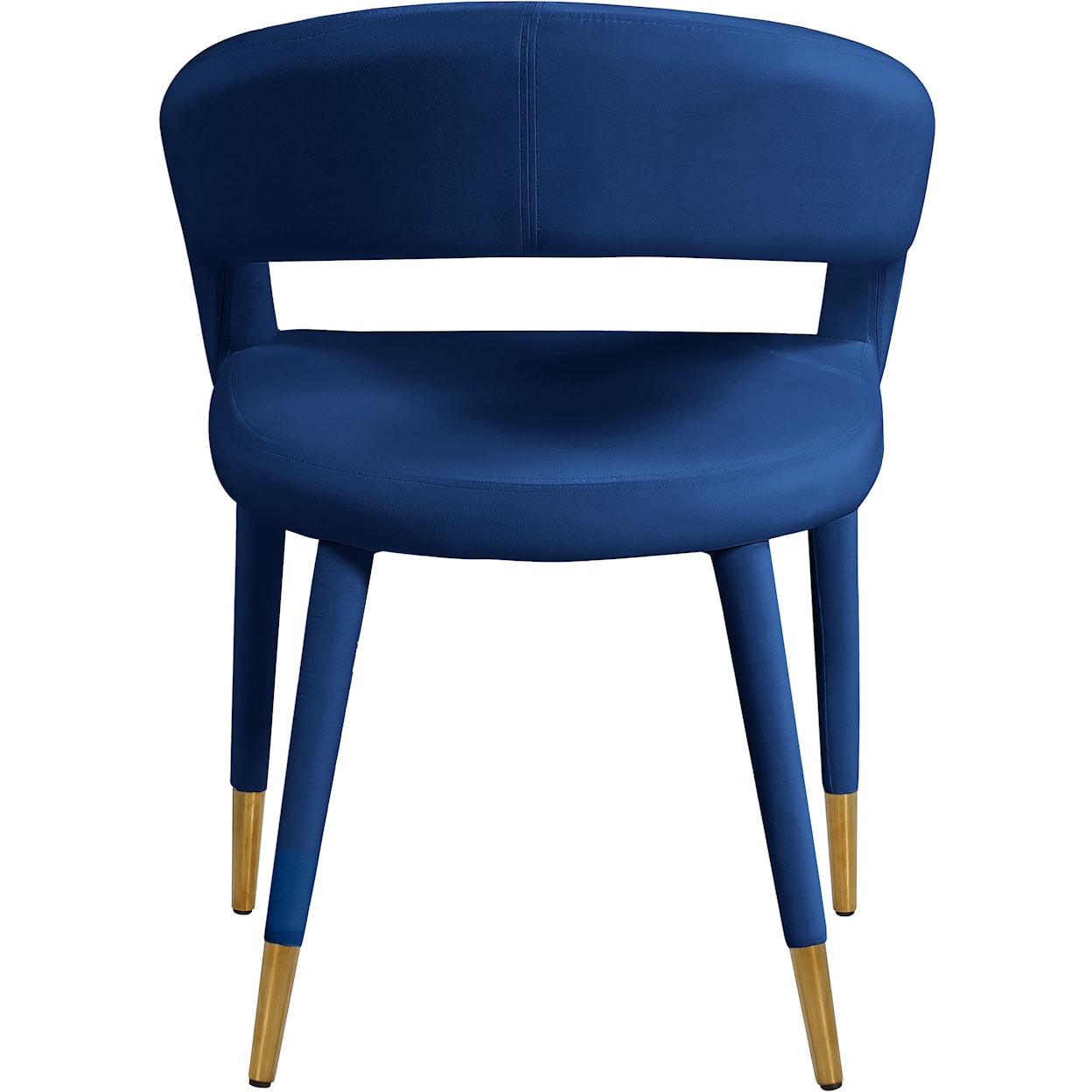 Meridian Furniture Destiny Upholstered Navy Velvet Dining Chair