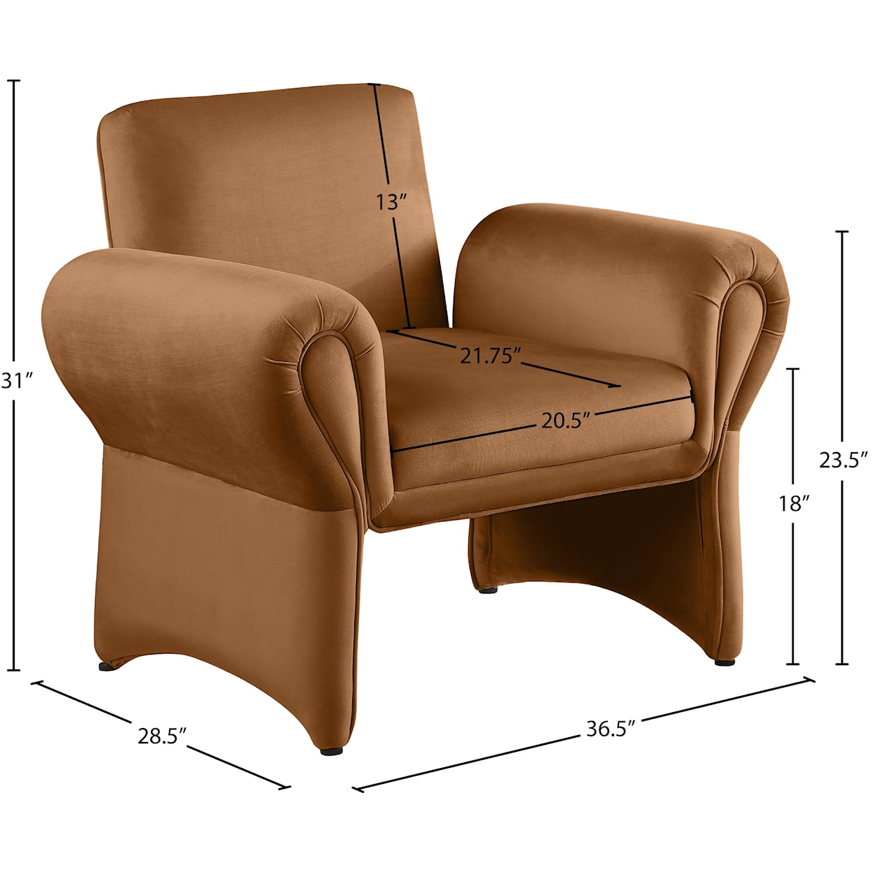 Meridian Furniture Fleurette Accent Chair