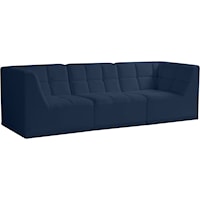 Relax Navy Velvet Modular Sofa