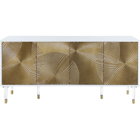  Sideboard with Gold-Finished Panels
