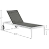 Meridian Furniture Nizuc Aluminum Mesh Chaise Lounge Chair