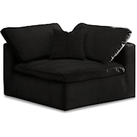 Cozy Black Velvet Chair