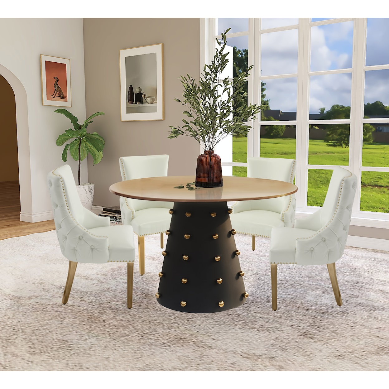 Meridian Furniture Raven Dining Table
