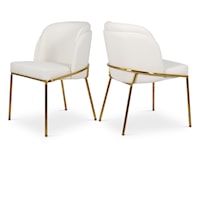 Jagger White Faux Leather Dining Chair