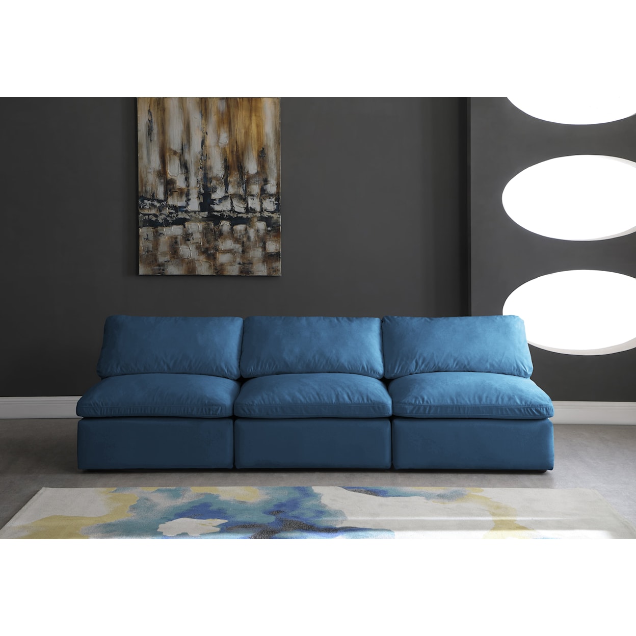 Meridian Furniture Plush Standard Comfort Modular Sofa