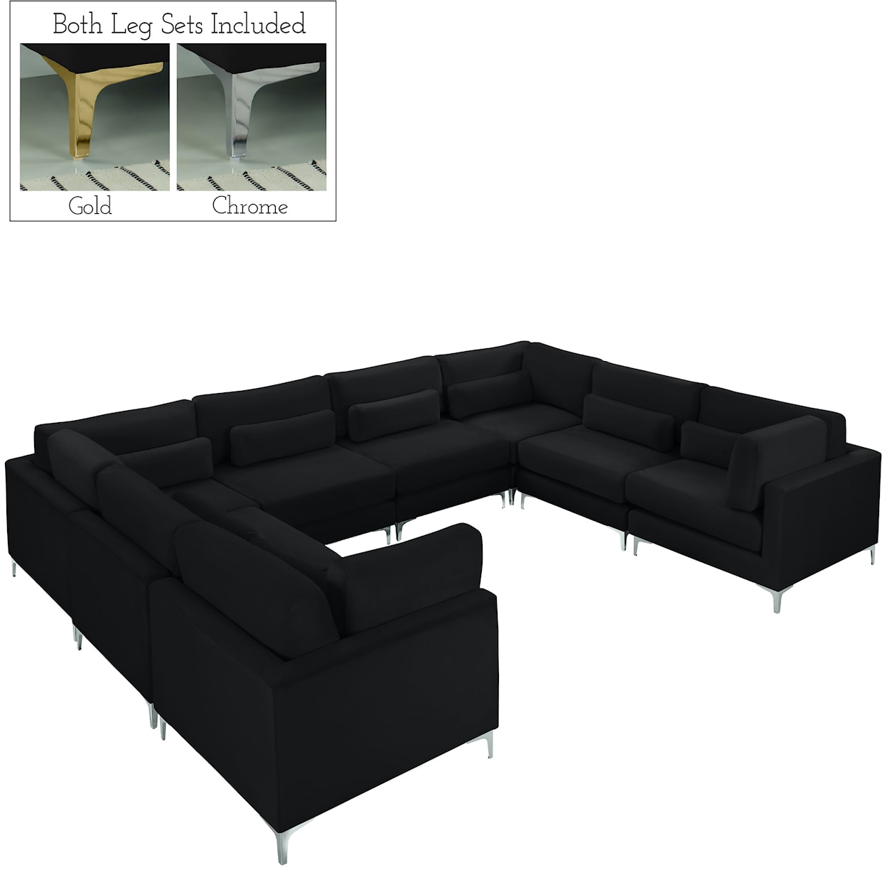 Meridian Furniture Julia Modular Sectional (8 Boxes)