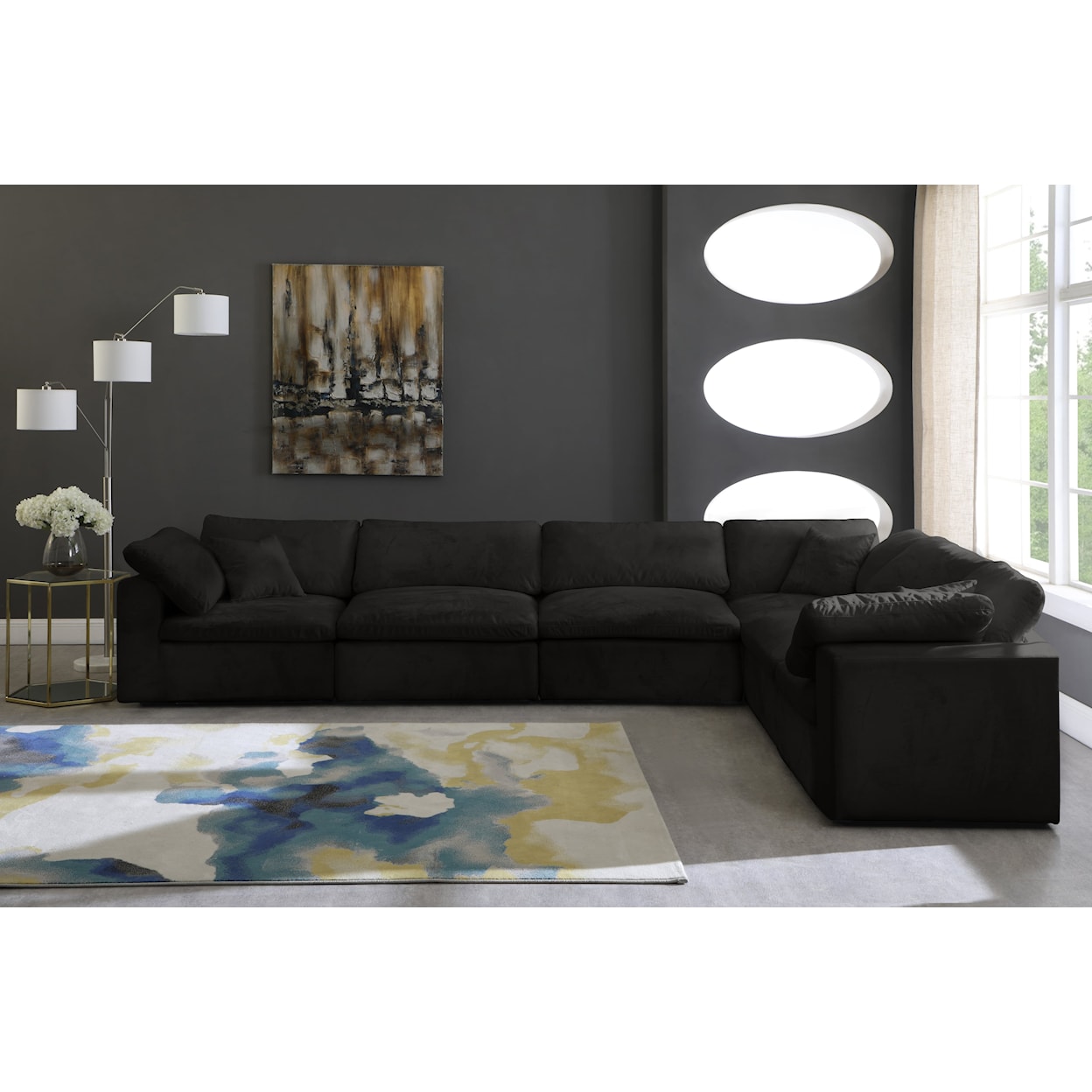 Meridian Furniture Cozy Comfort Modular Sectional