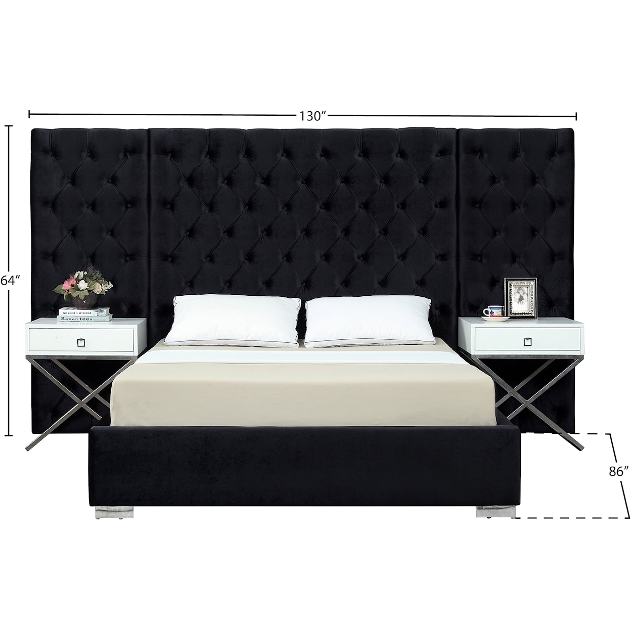 Meridian Furniture Grande King Bed (3 Boxes)