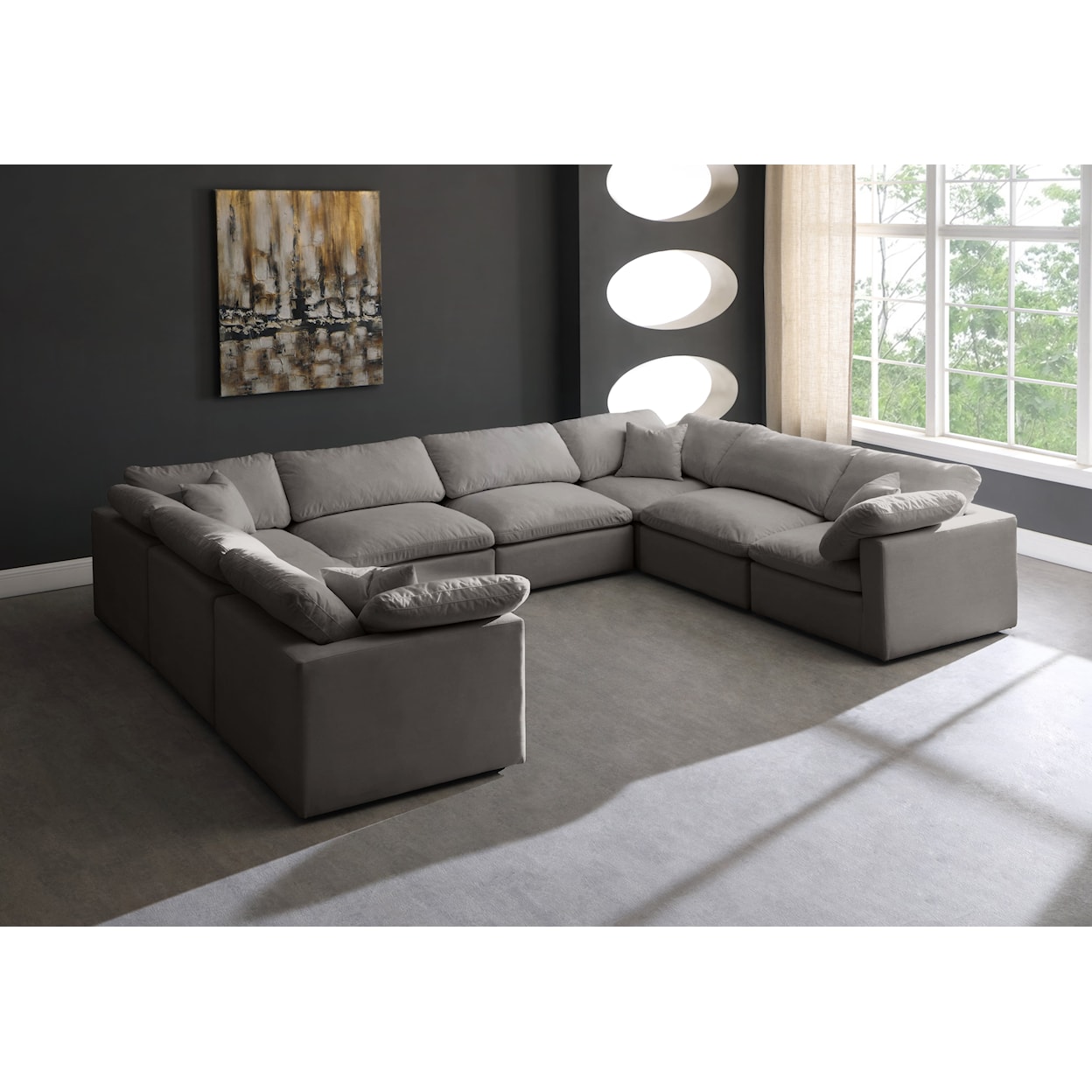 Meridian Furniture Plush Standard Comfort Modular Sectional