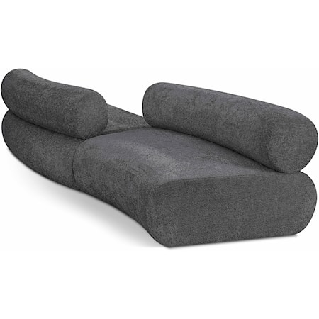 Bale Grey Chenille Fabric Modular Sofa