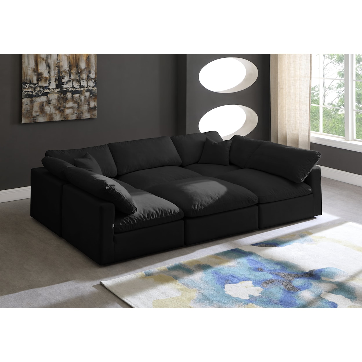 Meridian Furniture Plush Standard Comfort Modular Sectional