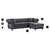 Meridian Furniture Sabrina 2pc. Reversible Sectional