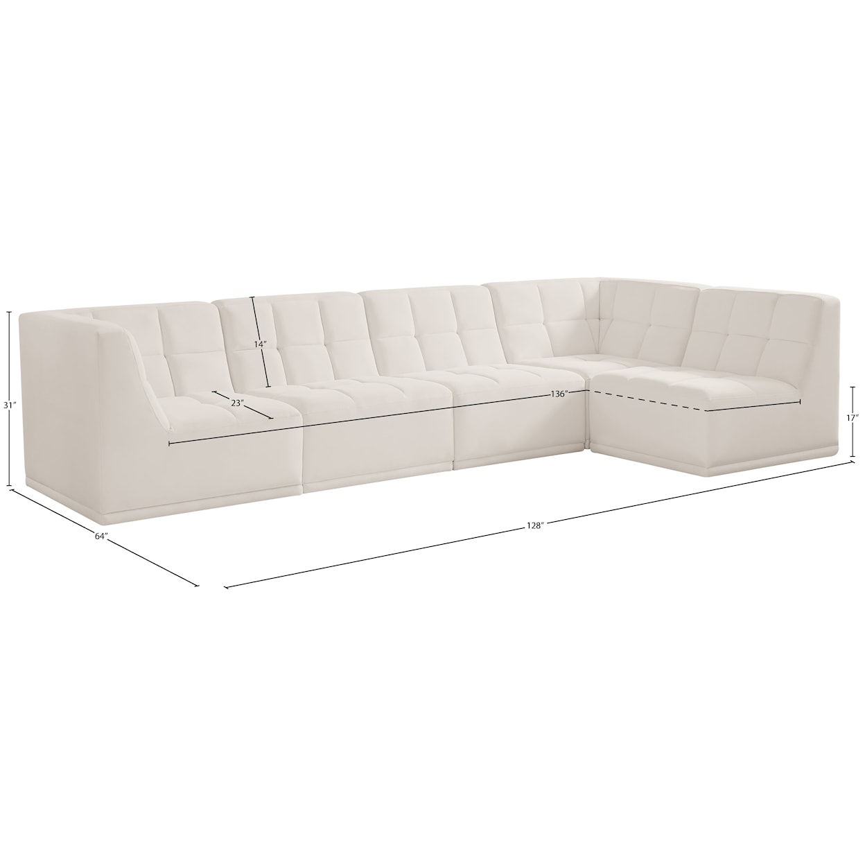 Meridian Furniture Relax Modular Sectional