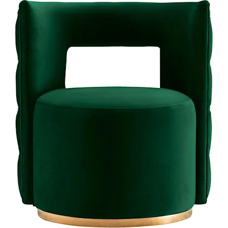 Contemporary Velvet Accent Chair