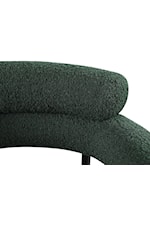 Meridian Furniture Blake Contemporary Green Boucle Fabric Accent Chair