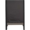 Meridian Furniture Fritz Upholstered Black Velvet Twin Bed 