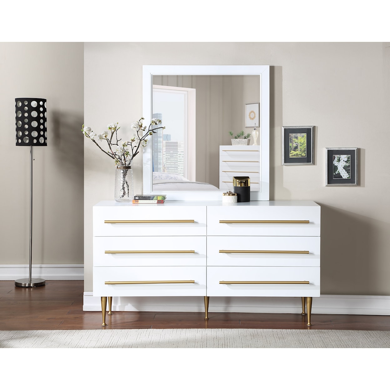 Meridian Furniture Marisol 6-Drawer Dresser