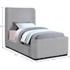 Meridian Furniture Oliver Twin Bed (3 Boxes)