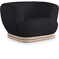 Kipton Black Boucle Fabric Chair