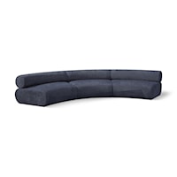 Bale Navy Chenille Fabric Modular Sofa