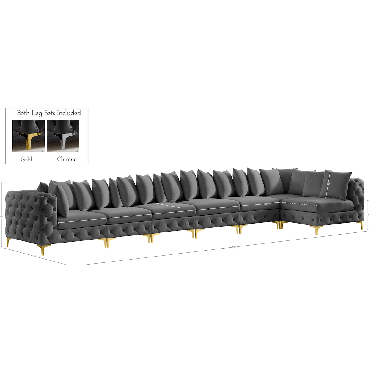 Meridian Furniture Tremblay Modular Sectional